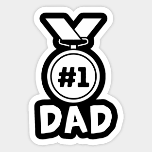 Father's Day #1 Dad Champion Sticker